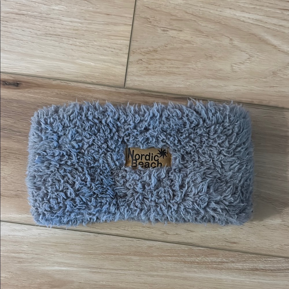 Nordic Beach Gray Fuzzy Headband